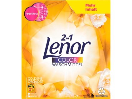 Lenor Zlatá orchidej Color prášek na praní, 21 dávek, 1,36kg